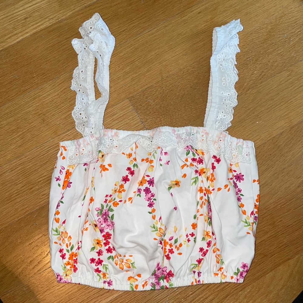 Coral crop top